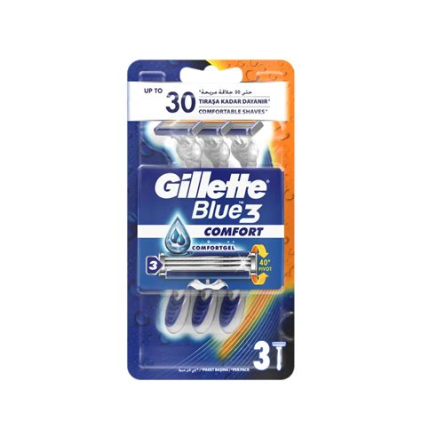 GILLETTE Blue 3 Comfort Razors - CITYPARA