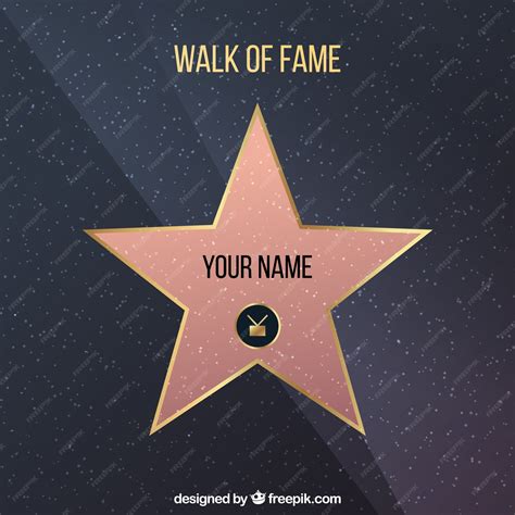 Premium Vector | Walk of fame star background