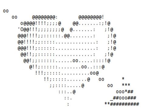 Valentine ASCII Text Art Hearts | hubpages