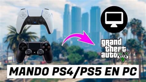 Como Jugar GTA 5 Online En PC Con MANDO DE PS4 PS5 Conectar Mando