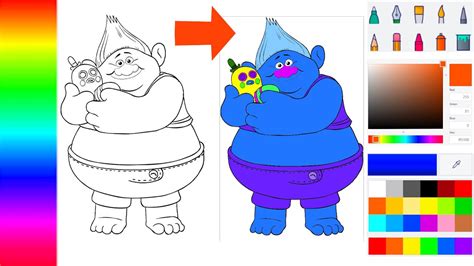 Biggie Y Mr Dinkles De Trolls Para Colorear Colorea Tus Dibujos Images