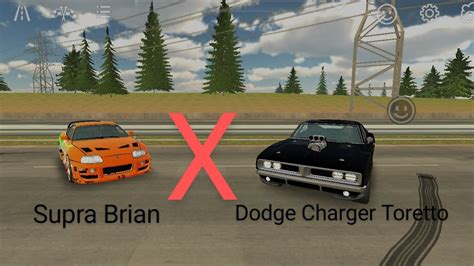 Supra Do Brian Vs Dodge Charger Do Toretto Corridas Km Car