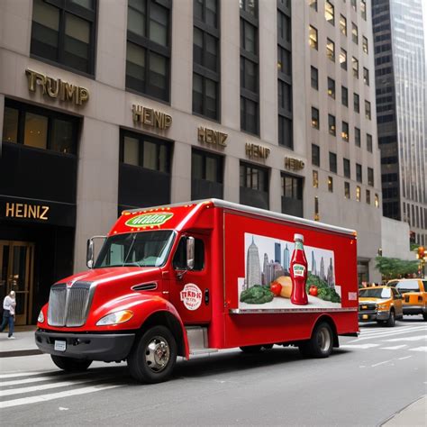 Make A Picture Of A Heinz Ketchup Truck Making A Del