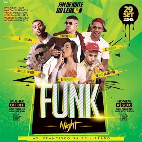 Funk Night Fim De Noite Do Leblon Em Belo Horizonte 2023 Sympla