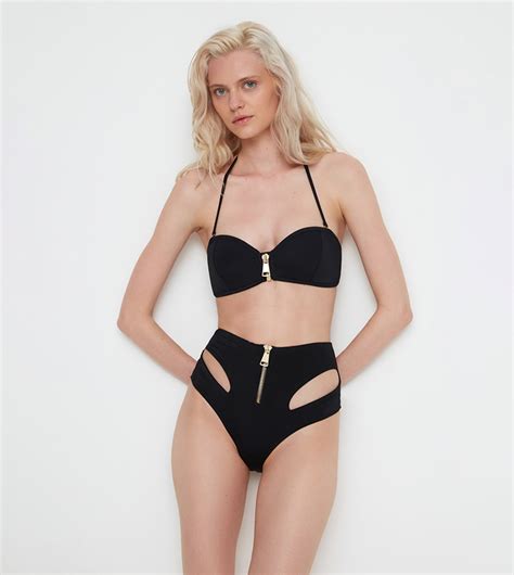 Buy Trendyol High Cut Bikini Brief In Black Thstreet Kuwait