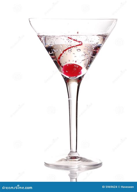 Martini With Cherry Stock Images Image 5969624