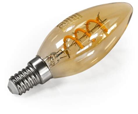 Mcshine Led Filament Kerzenlampe Retro E W Lm Warmwei