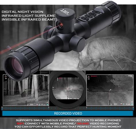 Newest Zoom Night Vision Hunting Scope With Infrared Laser Digital Optic Scope Supports Zero ...