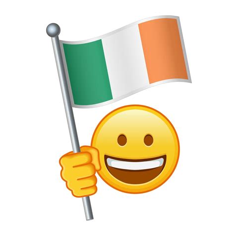 Emoji with Ireland flag Large size of yellow emoji smile 42151348 ...