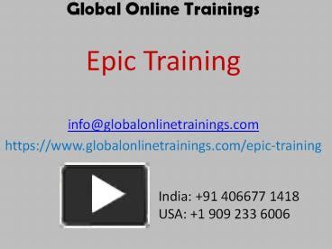 PPT – Epic training | Best Epic software EMR online training - GOT ...