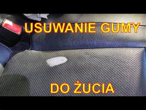 Usuwanie Gumy Do Ucia Z Tapicerki Sk Ry Perforowanej Samochodu Youtube