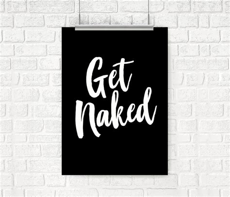 Get Naked Bathroom Art Shower Time Etsy