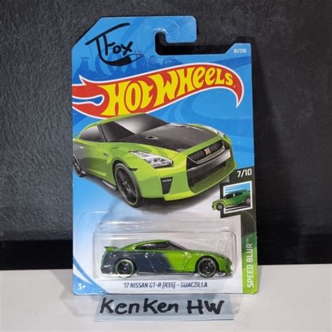 Jual Hot Wheels Nissan GTR R Guaczilla Hijau Abu Shopee Indonesia