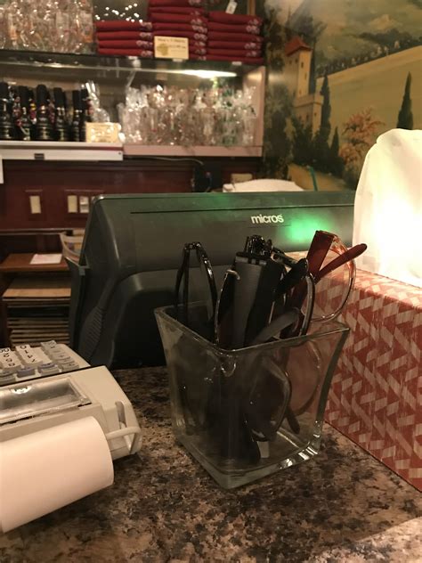 Local restaurant has loaner eyeglasses for folks who forget theirs and