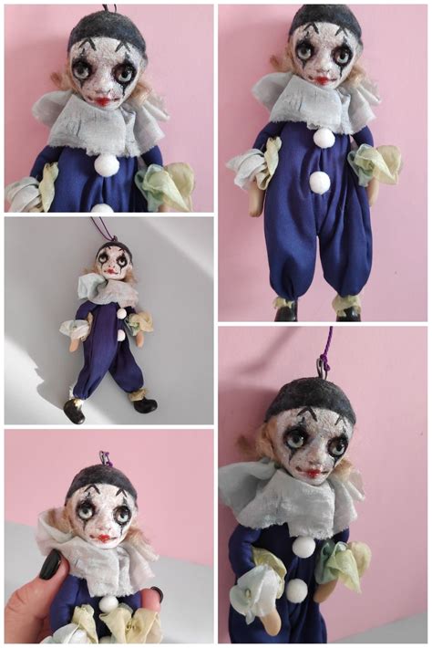 Creepy Cute Scary Clown Doll Haunted Doll Creepy Miniatures Etsy