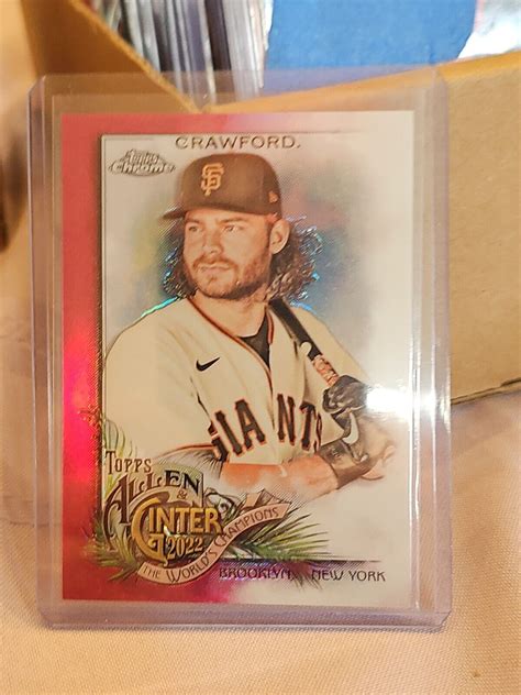 Topps Allen Ginter Chrome Brandon Crawford San Fran Giants