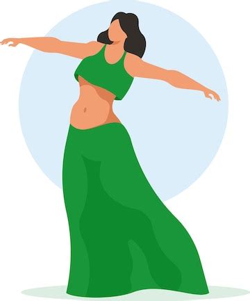 Cute Belly Dancer Girl Clipart Bellydancing Woman PNG Kawaii Clip Art