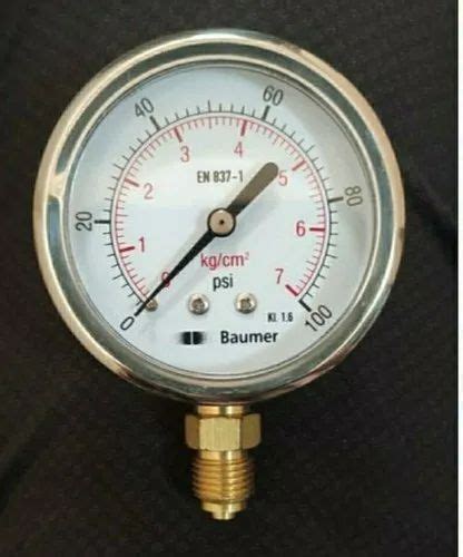 2 Inch 50 Mm Wika Pressure Gauges 0 To 25 Bar 0 To 400 Psi At Rs