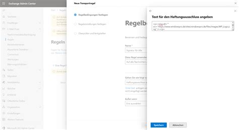 how to add a signature in exchange