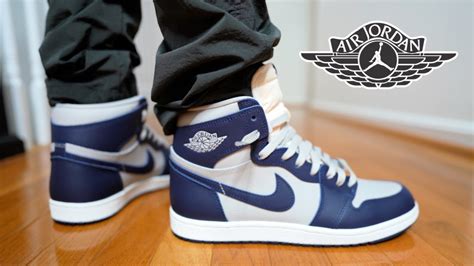 JORDAN 1 HIGH 85 GEORGETOWN REVIEW ON FEET IS LEATHER QUALITY TRASH