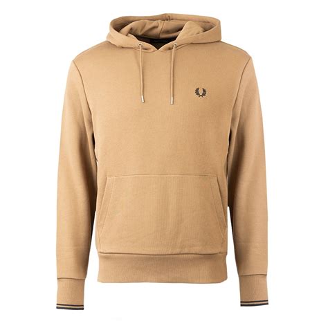 Fred Perry Tipped Hooded Sweatshirt Oxygen Clothing