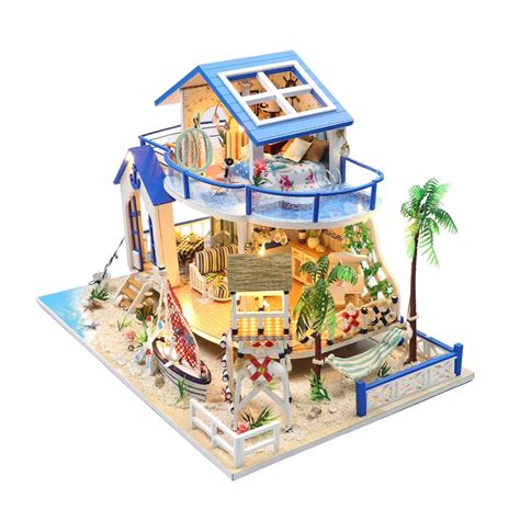 Model Kit Miniature Dollhouse Beach House 46 Off