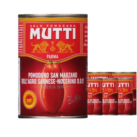 Mutti Whole Peeled Authentic San Marzano Pdo Tomatoes