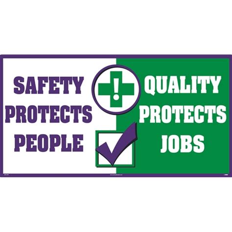 Safety Protects People Quality Protects Jobs Wf15tw