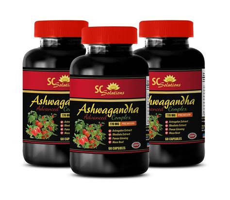 Brain And Memory Boosting Ashwagandha Root Complex 770mg Stress And