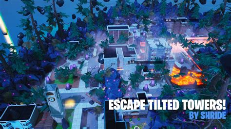 Escape Tilted Towers Apocalyptic Puzzle Parkour Zombie Map R