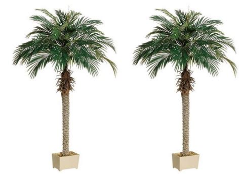 68 Inch Silk Palm Trees Artificial Potted Palm Plants Fake Palm Tree Palm Tree Plant Faux Tree