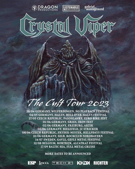 CRYSTAL VIPER Announce 'The Cult Tour 2023'