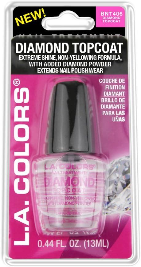 Amazon L A COLORS Nail Treatments Clamshell Diamond Top Coat