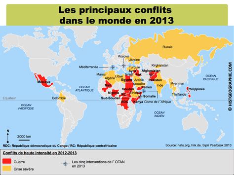 Carte Du Monde Des Conflits My Blog