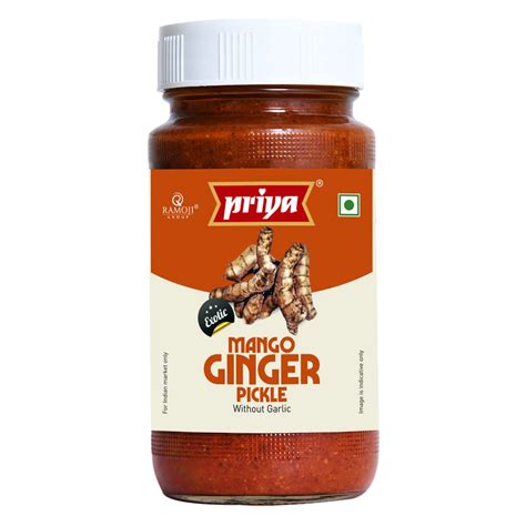 Priya Mango Ginger Pickle Without Garlic G Authentic Telugu Style