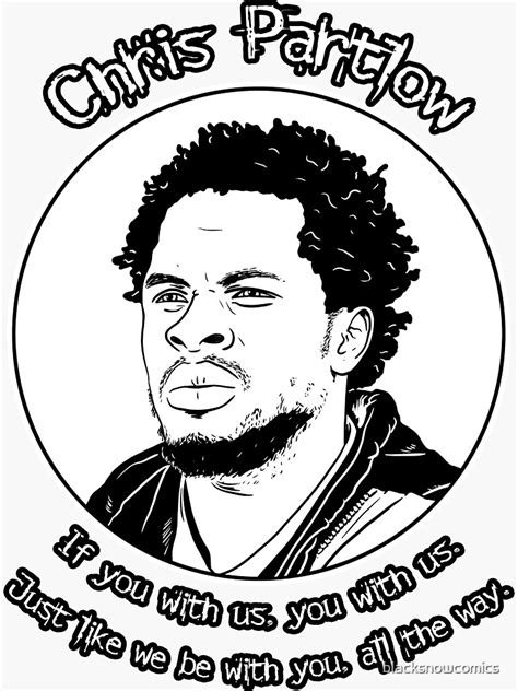 "Chris Partlow - The Wire" Sticker for Sale by blacksnowcomics | Redbubble