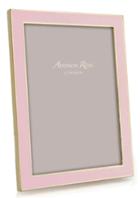 Addison Ross Pale Pink Enamel And Gold Frame Amber Marie And Company