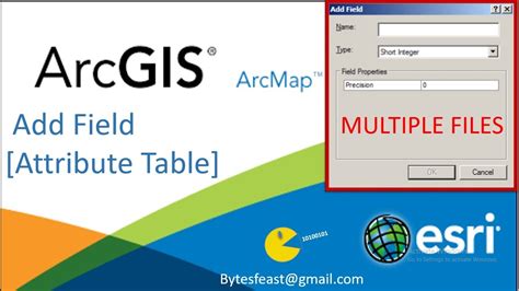 MULTIPLE SHAPEFILES How To Add Field In Attribute Table ArcGIS