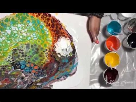 01 TUTORIAL ACRÍLICOS FLUIDOS Acrylic Pouring En Español YouTube