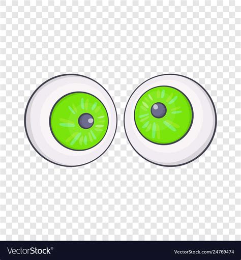 Halloween eyes icon cartoon style Royalty Free Vector Image