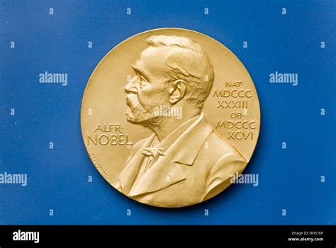 Nobel prize chemistry physics medal hi-res stock photography and images - Alamy