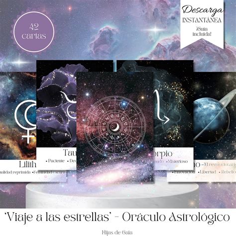 Oráculo Astrológico viaje a Las Estrellas Cartas De Oráculo Para