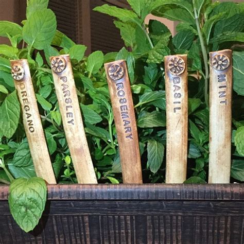 Herb Marker Free Shipping In Usa Plant Marker Garden Stake Garden