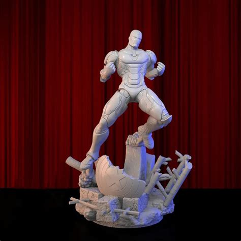 Iron Man and The Shield - 3D Model by 3DModelDesigner