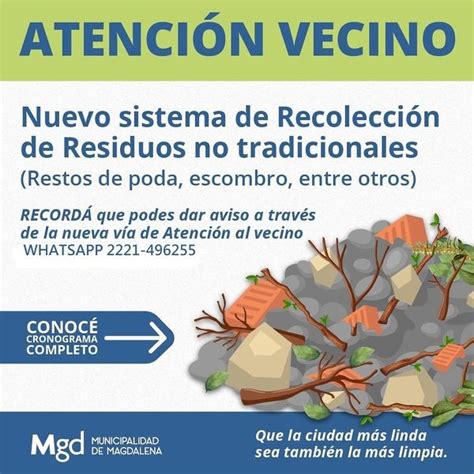 Cronograma De Recolecci N De Residuos No Tradicionales