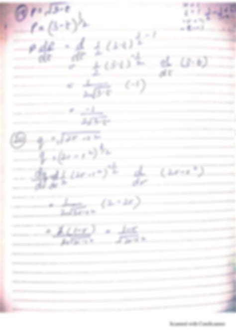 Solution Thomas Calculus Differentiation The Chain Rule And The