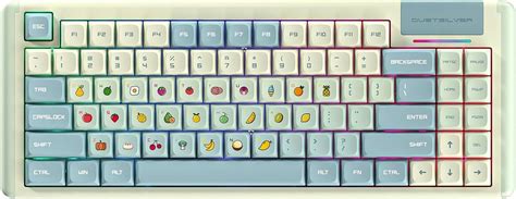 Amazon DUSTSILVER K84 Hot Swappable Wired 75 Kawaii Mechanical Keyboard With Detachable