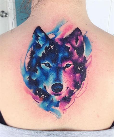 20 Watercolor Wolf Tattoo Ideas