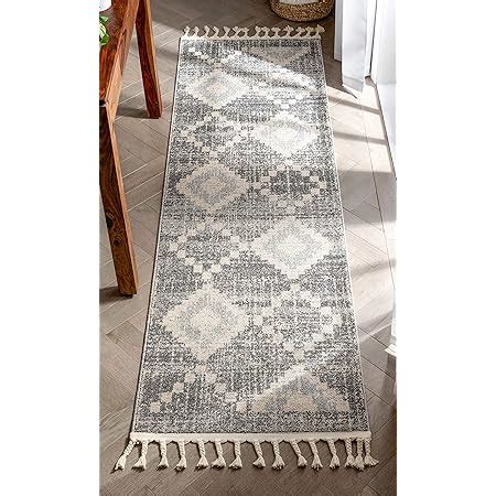 Amazon Well Woven Roma Beige Moroccan Runner Rug 2x7 2 3 X 7 3