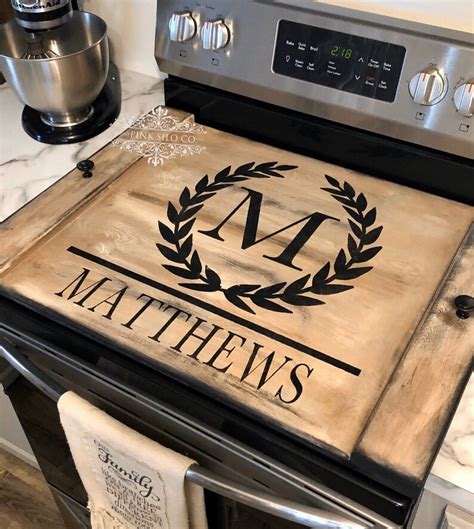 Personalized Noodle Board Personalized Stove Cover Last Etsy